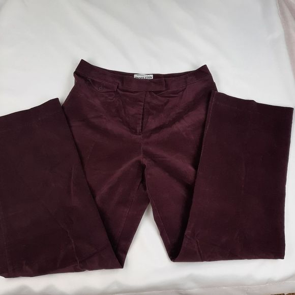 Pendleton purple corduroy pants women's size 8 hook eye Italian strap closure - Picture 1 of 15